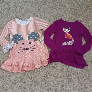 2 long sleeve tunics